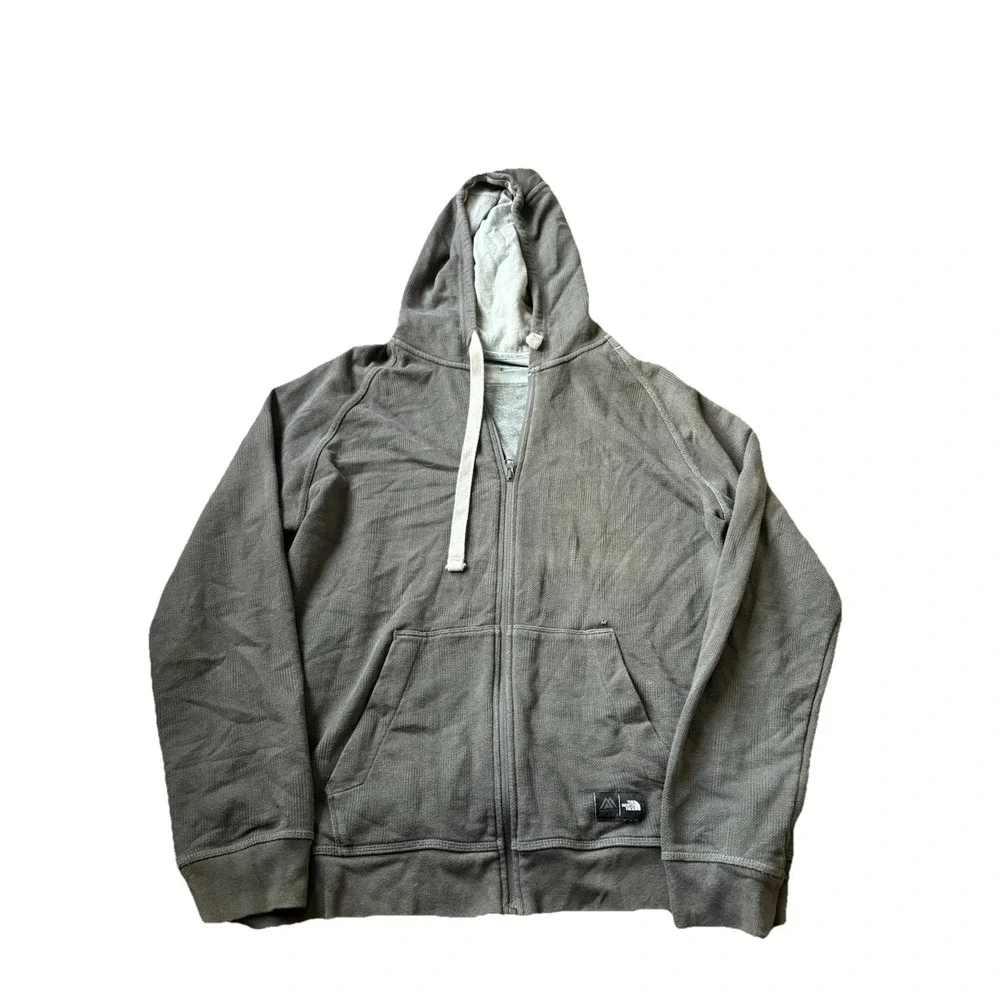 The North Face Hoodie Mens XL Gray Mountain Athletics Full Zip Fleece Jacket
